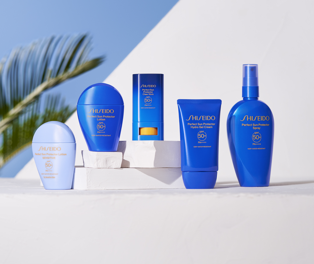 太陽と過ごすあらゆる時間を美しく守りながらケアするサンケアシリーズ。