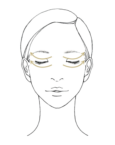 目もとのマッサージ STEP2